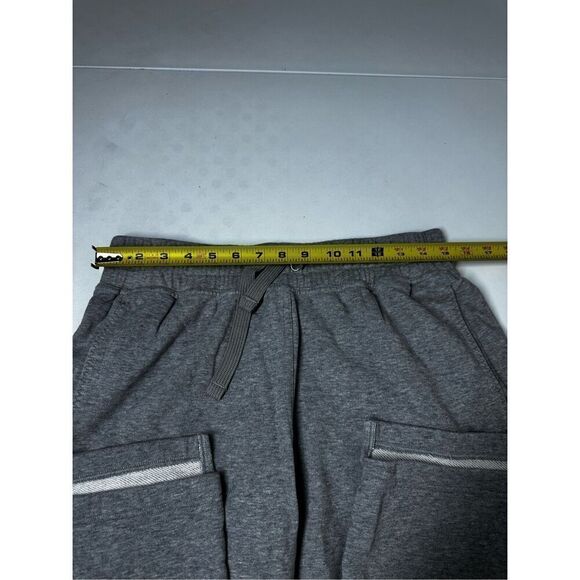 Adidas Stella McCartney Women’s Gray Sweat Capri Pants Sz M Logo Pockets Cotton - Picture 14 of 16